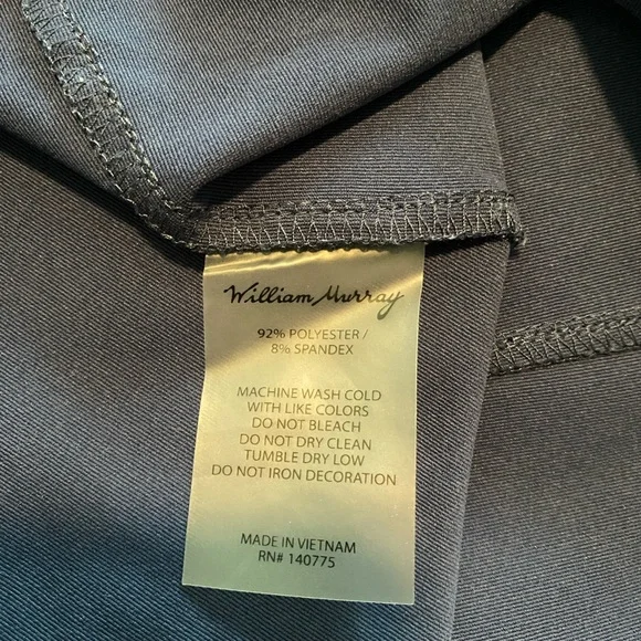 William Murray 1/4 zip chip shot pullover EUC Small - Picture 5 of 7